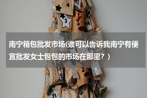 南宁箱包批发市场(谁可以告诉我南宁有便宜批发女士包包的市场在那里？)