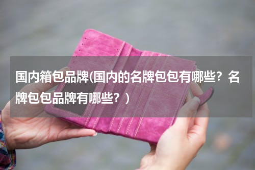 国内箱包品牌(国内的名牌包包有哪些？名牌包包品牌有哪些？)