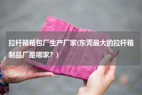 拉杆箱箱包厂生产厂家(东莞最大的拉杆箱制品厂是哪家？)