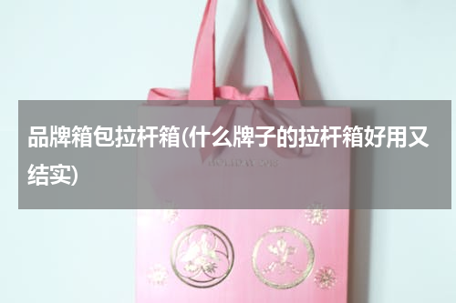 品牌箱包拉杆箱(什么牌子的拉杆箱好用又结实)