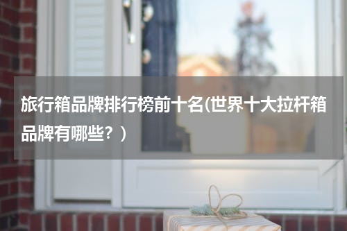 旅行箱品牌排行榜前十名(世界十大拉杆箱品牌有哪些？)