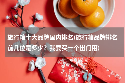 旅行箱十大品牌国内排名(旅行箱品牌排名前几位是多少？我要买一个出门用)