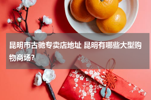 昆明市古驰专卖店地址 昆明有哪些大型购物商场？
