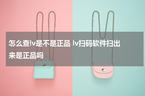 怎么查lv是不是正品 lv扫码软件扫出来是正品吗