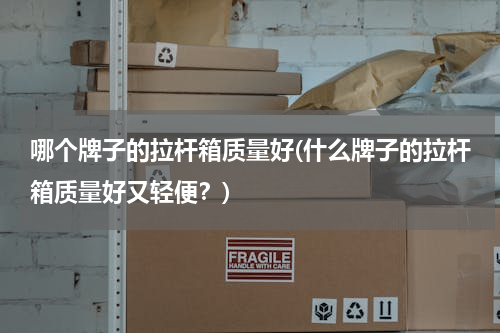 哪个牌子的拉杆箱质量好(什么牌子的拉杆箱质量好又轻便？)