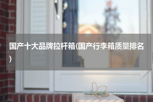 国产十大品牌拉杆箱(国产行李箱质量排名)