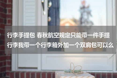 行李手提包 春秋航空规定只能带一件手提行李我带一个行李箱外加一个双肩包可以么