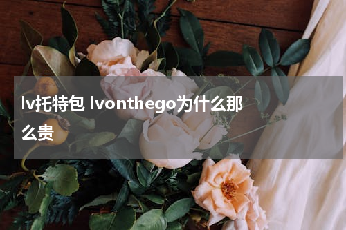 lv托特包 lvonthego为什么那么贵
