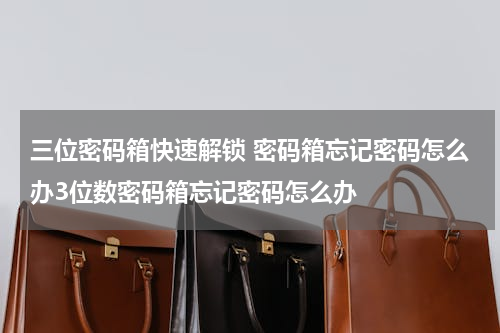 三位密码箱快速解锁 密码箱忘记密码怎么办3位数密码箱忘记密码怎么办