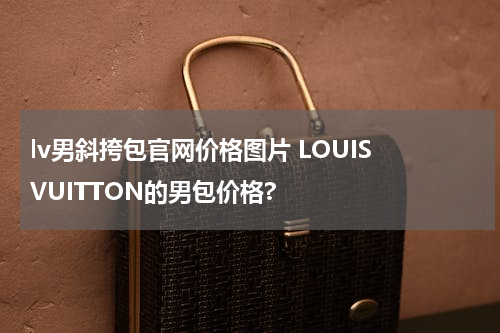 lv男斜挎包官网价格图片 LOUIS VUITTON的男包价格?