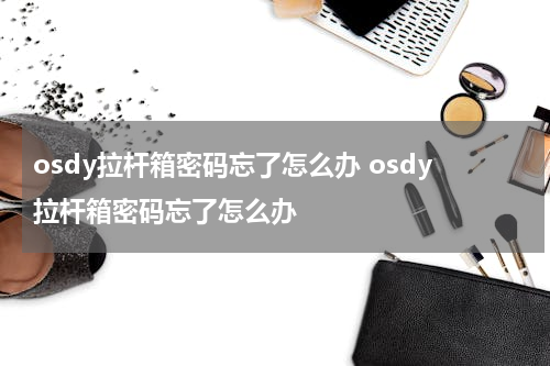 osdy拉杆箱密码忘了怎么办 osdy拉杆箱密码忘了怎么办
