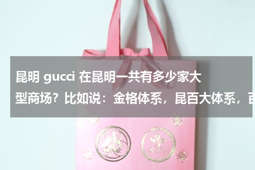 昆明 gucci 在昆明一共有多少家大型商场？比如说：金格体系，昆百大体系，百盛体系，王府井，金鹰.....还有它的档次..