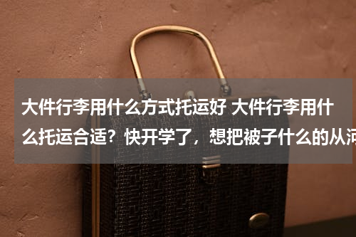 大件行李用什么方式托运好 大件行李用什么托运合适？快开学了，想把被子什么的从河北运到天津，问用什么方式合适？