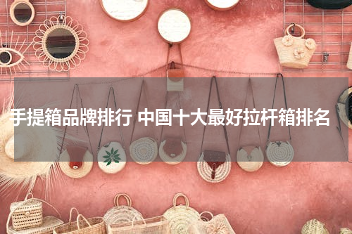 手提箱品牌排行 中国十大最好拉杆箱排名
