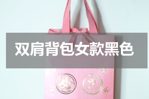 双肩背包女款黑色