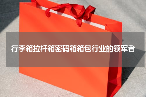 行李箱拉杆箱密码箱箱包行业的领军者