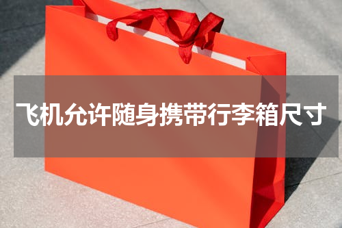 飞机允许随身携带行李箱尺寸