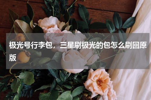 极光号行李包，三星刷极光的包怎么刷回原版