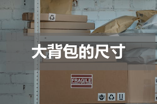 大背包的尺寸