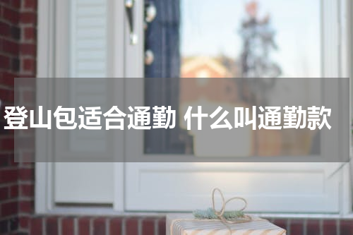 登山包适合通勤 什么叫通勤款